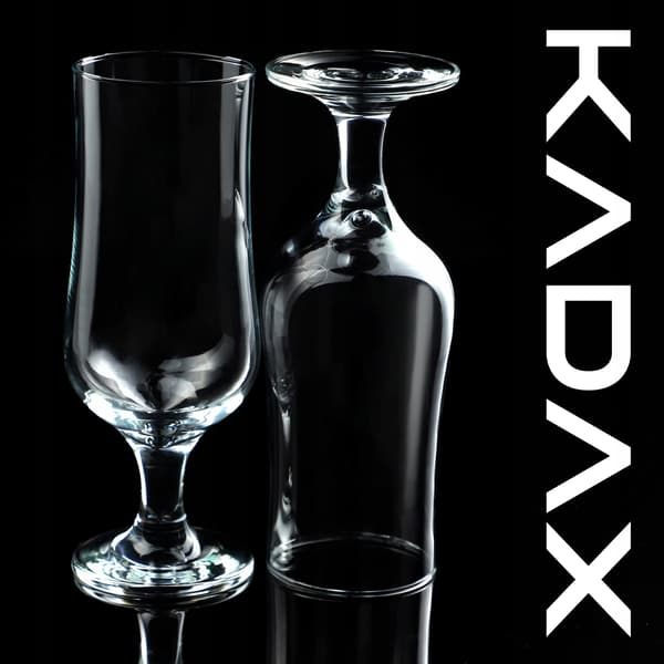 KADAX Glas til Drinks, Cocktails, Drikkevarer, Øl, Vand, 370ml, Sæt med 6