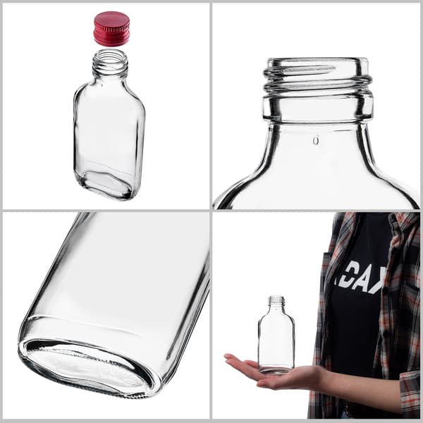KADAX Pullo 100ml Punaisella korkilla 50kpl.
