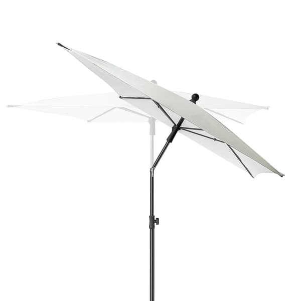 KADAX Stor Haveparasol 210cm Sammenfoldelig Balkonparasol Rektangulær Overtræk