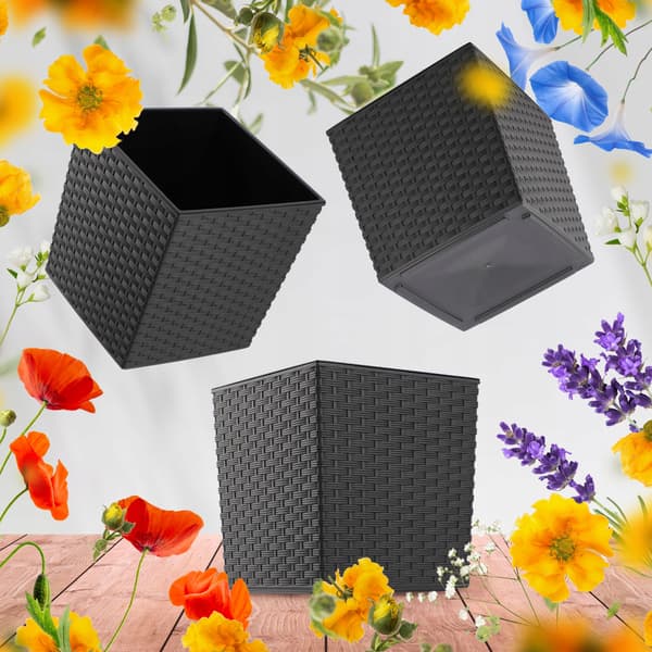 KADAX Blomkruka Blomkruka 19 cm Plast Grafitlock med Insats