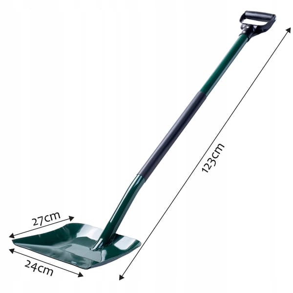 KADAX Spade för sand, spannmål, sand, grus, kol, metallspade 123 cm