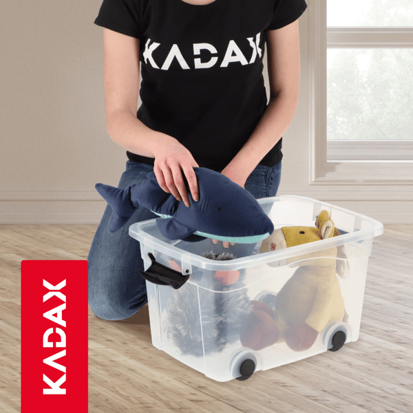 KADAX Leksaksbehållare Stor låda på hjul Plast Stor 20L