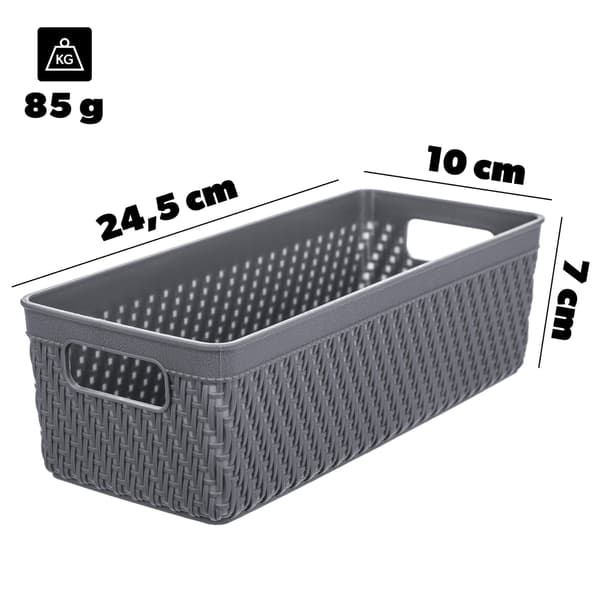 KADAX Korgorganisatör Förvaringslåda Universal 10x24,5 cm