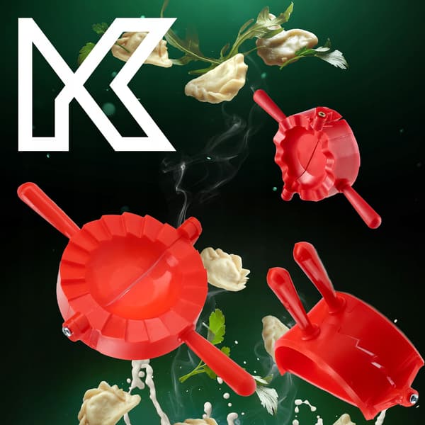 KADAX Dumplingform, Dumplingskärare, Dumplingmaskin, Form, 2 st.