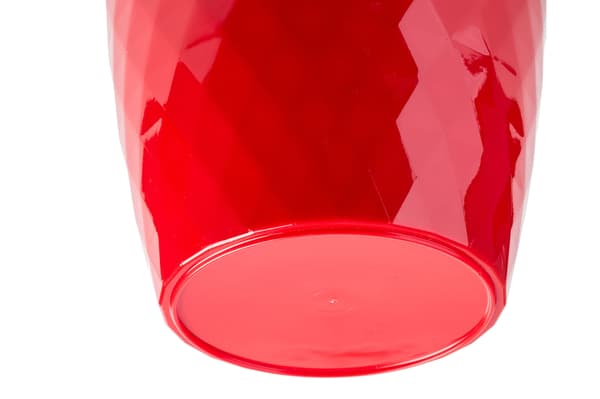 KADAX Plastik Urtepotte med Stativ, Urtepottedæksel, 12cm, Rød, Kadax
