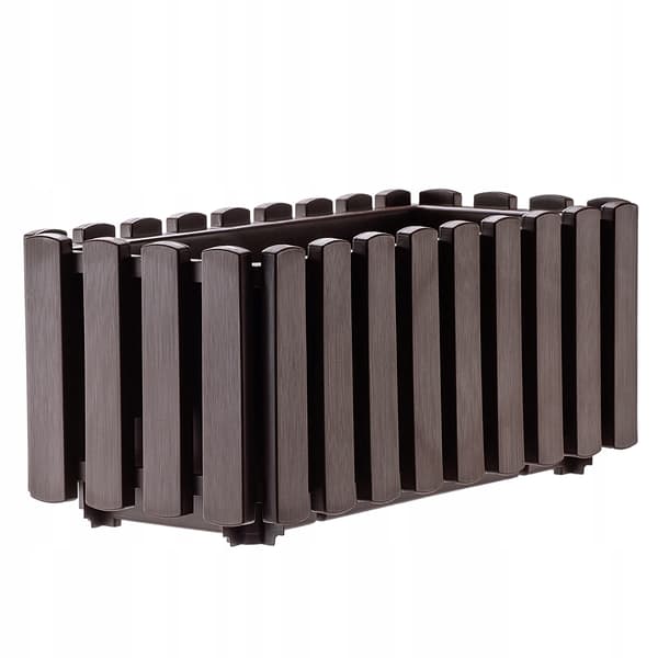 KADAX Balkonkasse Urtepotte 38x18x16,5 cm Brun Balkon