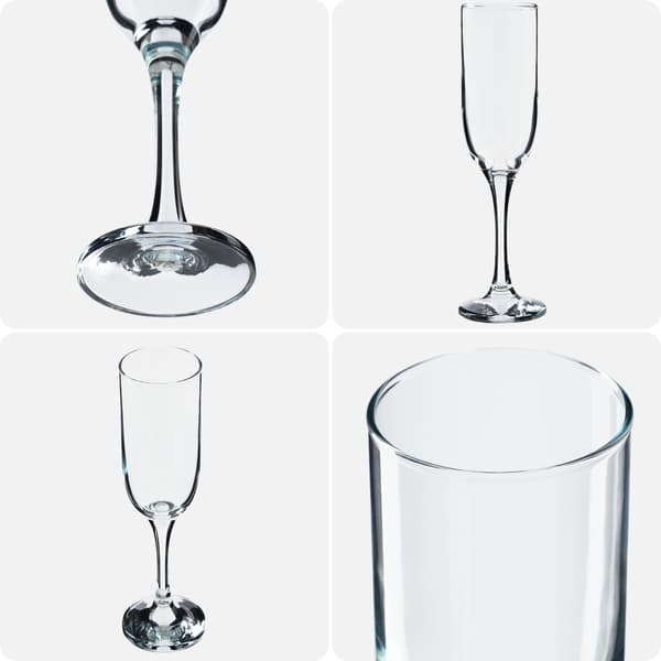 KADAX Champagne Prosecco Vinglas 210 ml Set med 6 glas
