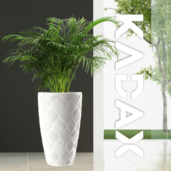 KADAX Urtepotte med Indsats 58cm Urtepottedæksel Plast Høj