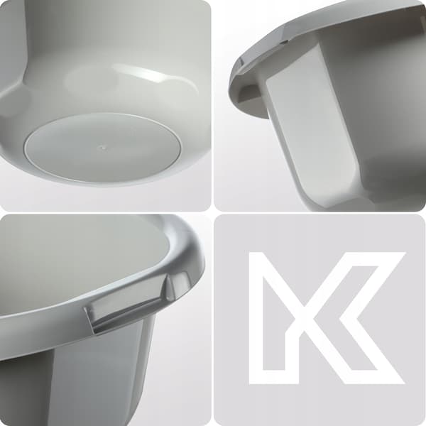 KADAX 8L Rund Universal Tvättbalja i Plast