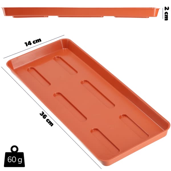 KADAX Urtepottestativ 40 cm Balkonkasse Plastbakke