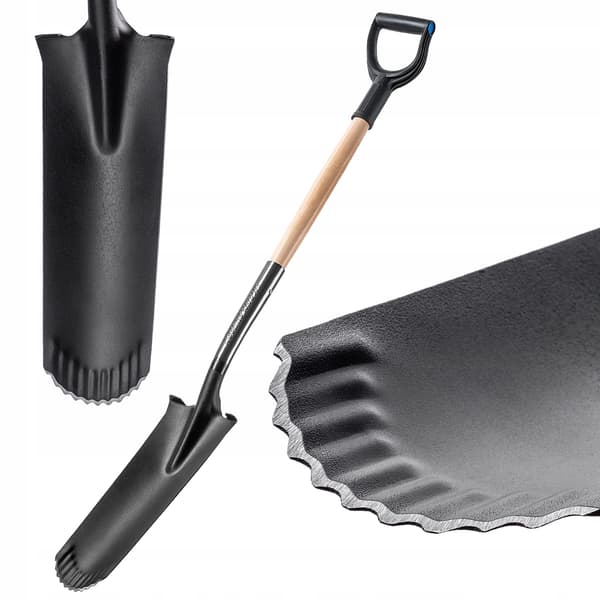 KADAX Lång Dräneringsspade för Fruktträdgårdar Smalt Vast Hål 124cm