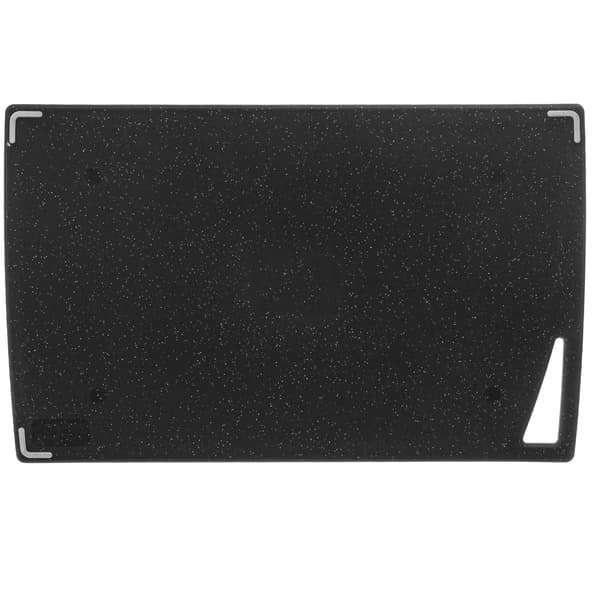 KADAX Plast skärbräda för kök halkfri svart bricka 38,5x24 cm