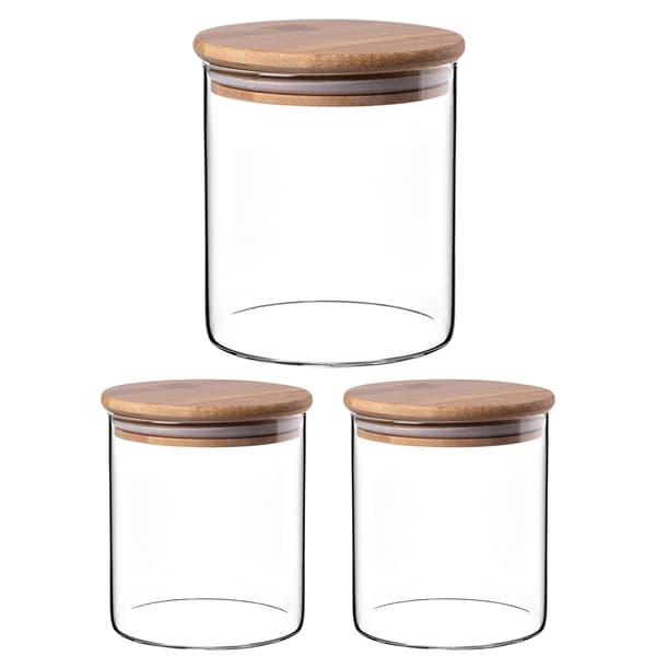 KADAX Matbehållare Pasta Glas Kryddburk med lock 800 ml