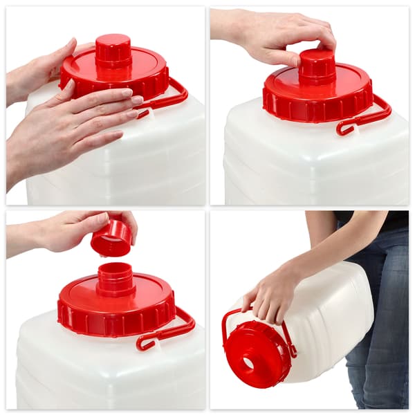 KADAX-behållare med kranbehållare för dricksvatten och drycker, 10 liter, certifikat