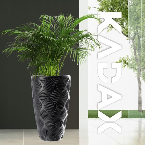KADAX Urtepotte med Indsats 48cm Urtepottedæksel Plast Høj