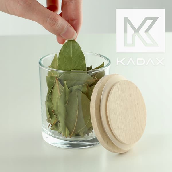KADAX Madbeholder 245ml Glas Krydderibeholdere Organizer 6 stk.