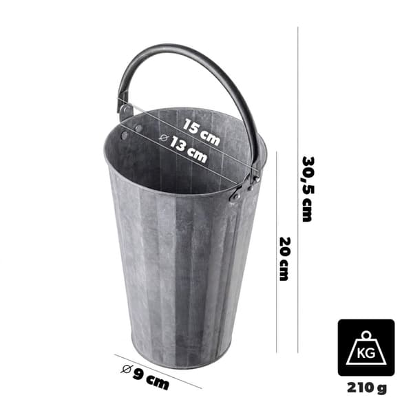 KADAX Donica stalowa 15cm VB15223CZP K16520