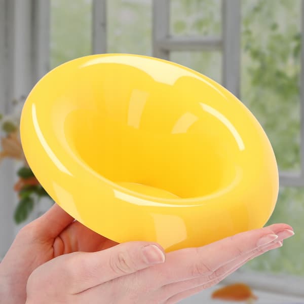 KADAX Urtepotteskjuler til Kompositioner Dekorationer Ikebana Base Gul 9cm