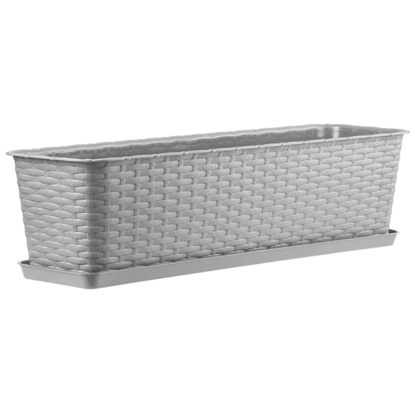 KADAX Balkonkasse Urtepotte Urtepotte med Stativ til Blomster Balustrade 60 cm