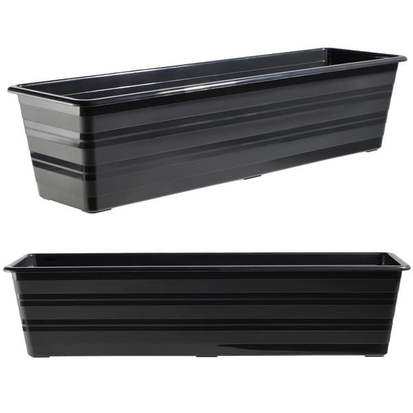 KADAX Balkonkasse 60 cm Urtepotte Urtepotte Balkon Antracit