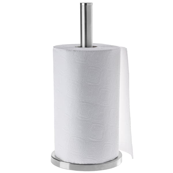 KADAX Ställ för pappershanddukar, stål, silver, kökshanddukar, stabil, 33 cm