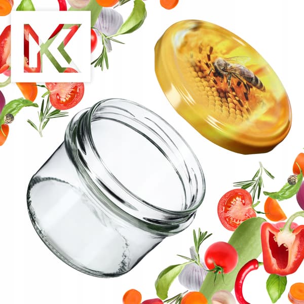 KADAX Tartu säilöntäpurkit 235ml 10kpl 82mm + "Bee" kansi