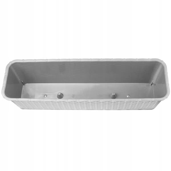 KADAX Balkonkasse 60 cm Urtepotte Urtepotte Balkon Grå