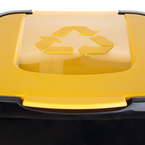 KADAX Affaldssorteringsspand 50L Gul Plast