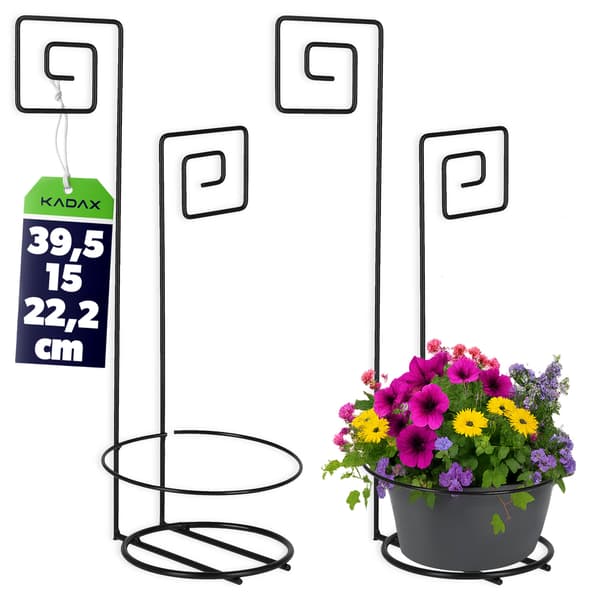 KADAX Vägghängande Blomställ i Metall Loft För Blommor, Växter, Krukor