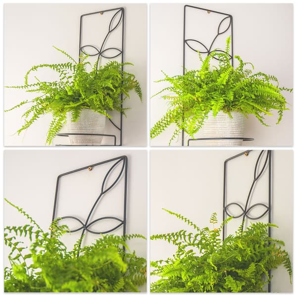 KADAX Metal væghængt blomsterstativ Loft til blomster, planter og potter