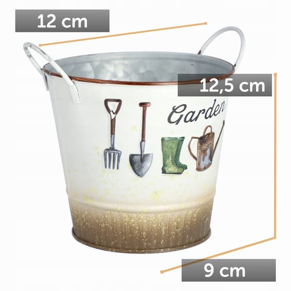 KADAX Blomkruksskydd Metall Blomkruka Växter 12cm För Dekorativ Kruka