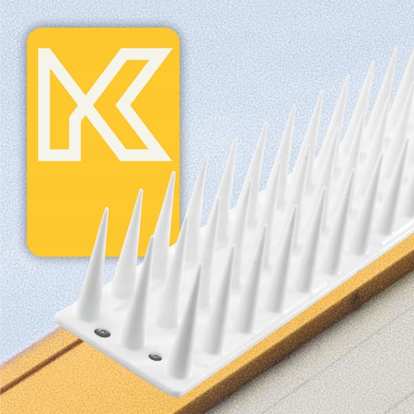 KADAX Duepigge mod fugle 51 cm tætte stærke plastik 12 stk.