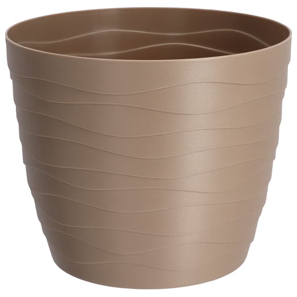 KADAX Urtepotte Plastikpotte til Blomster og Planter Beige Rund 11 cm