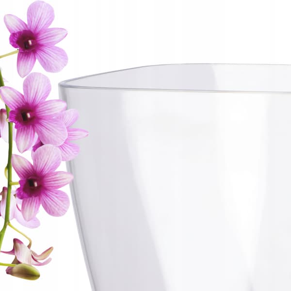 KADAX Urtepotteskjuler til Orkideer, Plastik Blomsterstativ, 9cm, Farveløs, Kadax