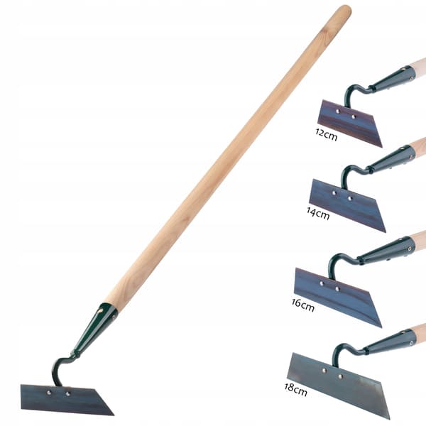 KADAX Trädgårdshacka för ogräsrensning 14 cm Grävmaskin 120 cm
