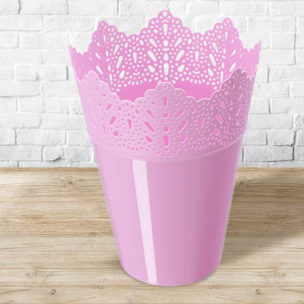KADAX Urtepotte, Urtepotte, Låg, Høj, Plastik, 12 cm, Lyserød