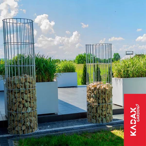 KADAX Havepergola til planter og blomster metal blomsterstang 120 cm + ankre