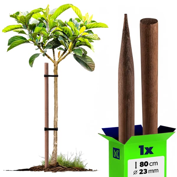 KADAX Impregnerad Träpåke 80cm Trädstödpinne Diameter 23mm