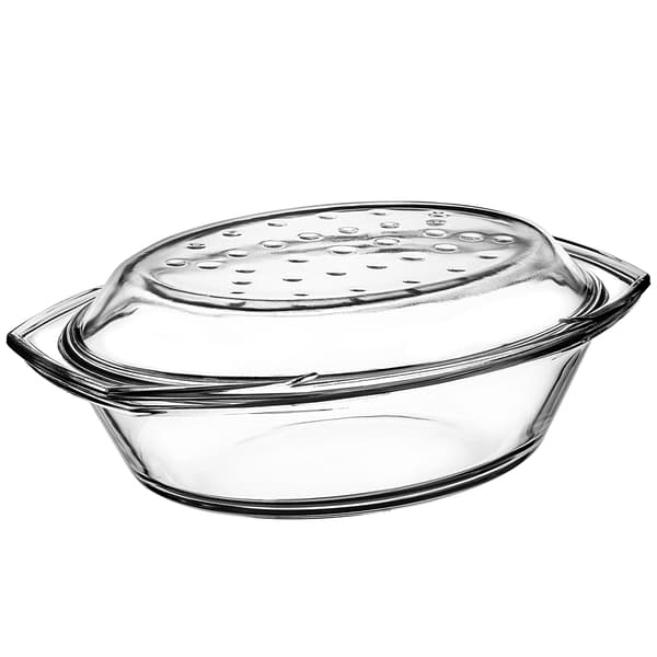 KADAX Oval Glasugnsform med Lock 2,9 L