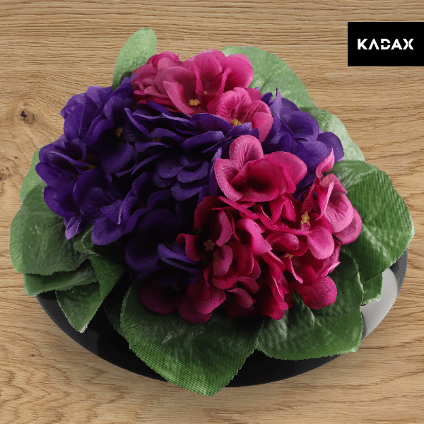 KADAX Urtepotteskjuler til Compositions Compositions Dekorationsfod Ikebana Sort 9cm