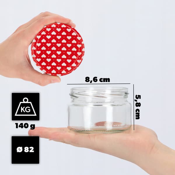 KADAX 10 st burkar 250 ml glas för sylt, honung + korkar Fi82