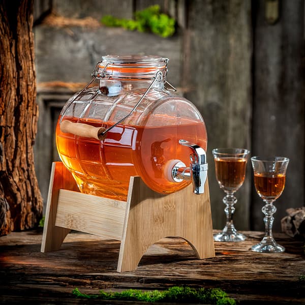 KADAX Fat 2x 3L Glaskaraff med kran Hembränt Alkohol