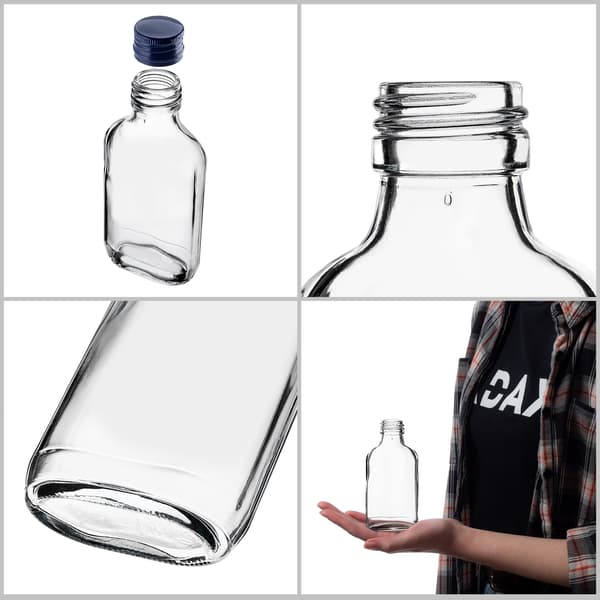 KADAX Pullo 100ml Tummansinisellä korkilla 50kpl.