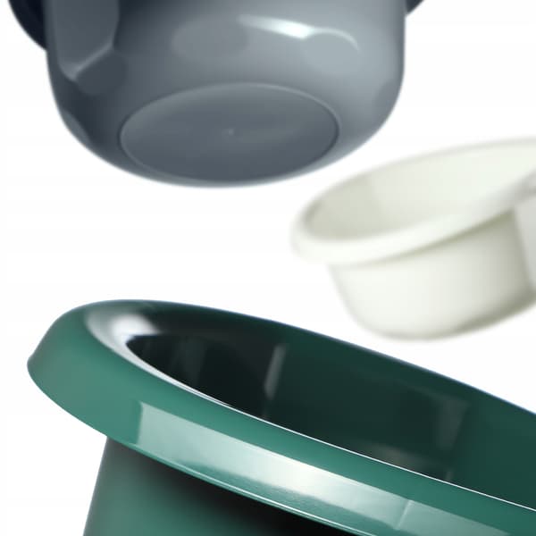 KADAX Plast Tvättbalja 8 L Rund Bassäng med Handtag