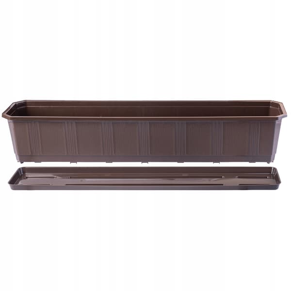 KADAX Balkonkasse Urtepotte 80 cm med Blomsterfod Balustrade
