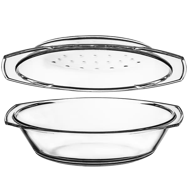 KADAX Oval Glasugnsform med Lock 2,9 L