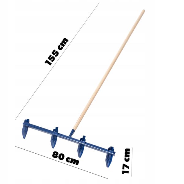 KADAX Trädgårdsmarkör för plantering och sådd, justerbar, 4 stift, stor, 80 cm, solid