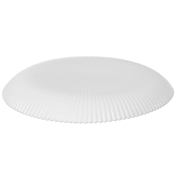 KADAX Desserttallrik 19 cm Kaktallrikar Vita Räfflade Opalglas Platta