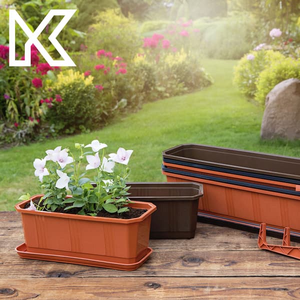 KADAX Urtepottestativ 40 cm Balkonkasse Plastbakke