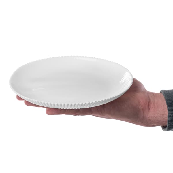 KADAX 6x Desserttallrikar 19 cm Kaktallrikar Räfflade Glastallrikar Små